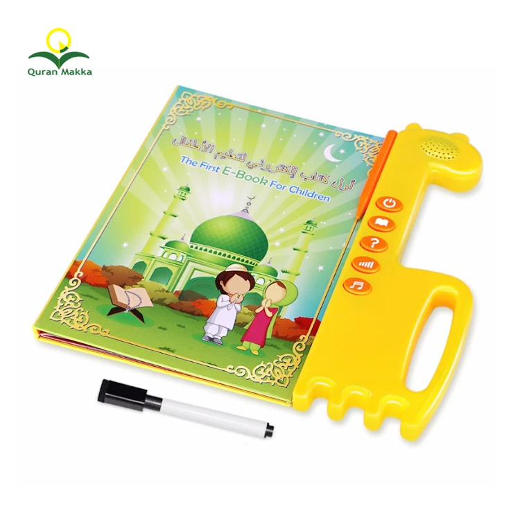 Wholesale Arabic English Preschool Education Electronic Book Toy Machine Islamic Gift Children Learning Touch Sound Kids E-book