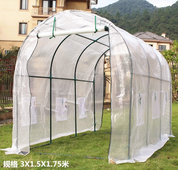 Commercial Plastic Film Tunnel Greenhouse Galvanized Agriculture Transparent Greenhouse Tunnel Garden Greenhouse