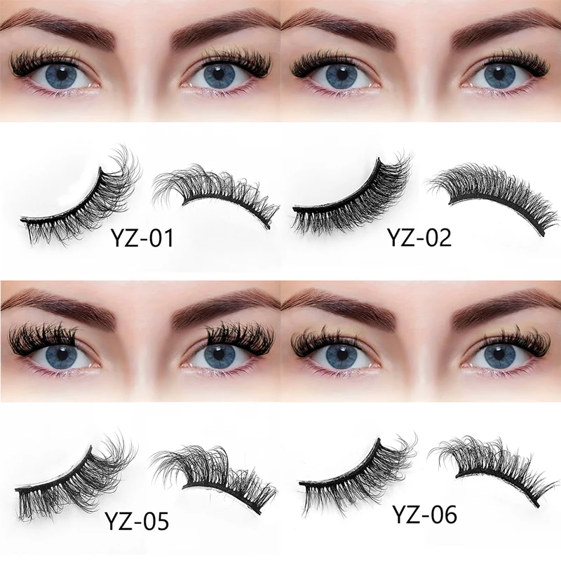 Half Strip Lash Clear Black Band Half Strip Eyelashes Faux Mink White Label Half Lashes