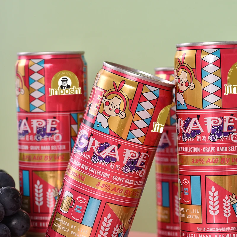 High Quality Custom Alcohol Content 330ml 33cl Soft Drink Extra Strong Fruit Flavored Wheat Malt Beer