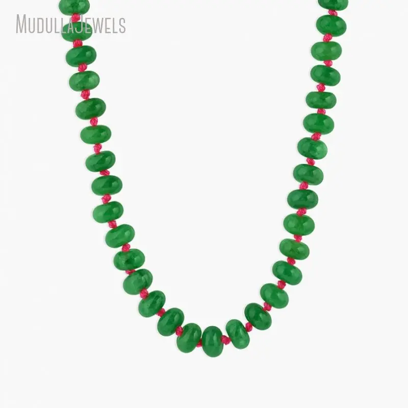 NM51959 Summer Jewelry Handmade Boho Colorful Rainbow Gemstone Beaded Necklace Choker Necklace for Women Gifts