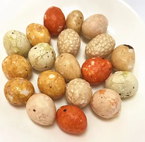 Low Fat Colorful Mixed Crispy Roasted Coated Peanut with Soy Sauce Flavor Healthy Nut Snacks