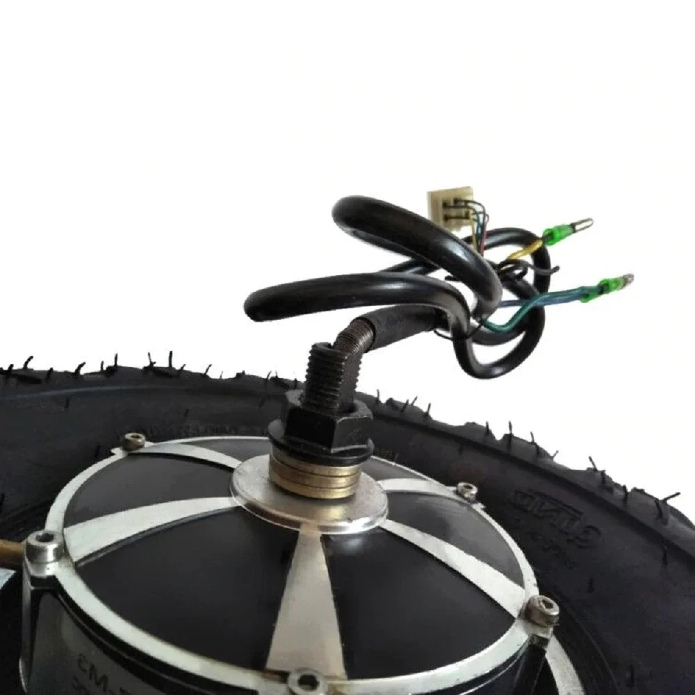 14.5 Inch 350W Brushless Geared Hub Motor 145/70-6 Off Road Tire Wheel For Electric Trolley Wheelbarrow Scooter Bike