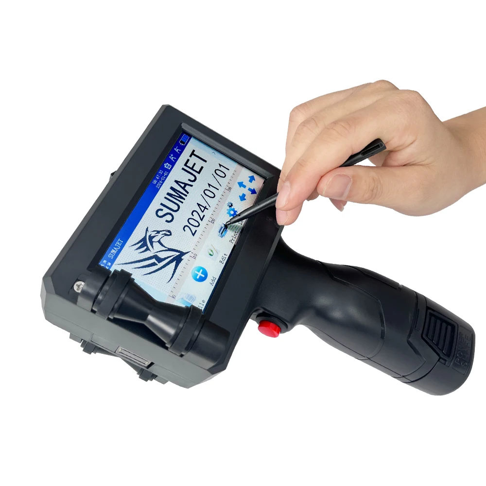 2024 Hot sale Product Mini portable handheld inkjet expire date time logo QR code printing machine handheld gun Inkjet Printer