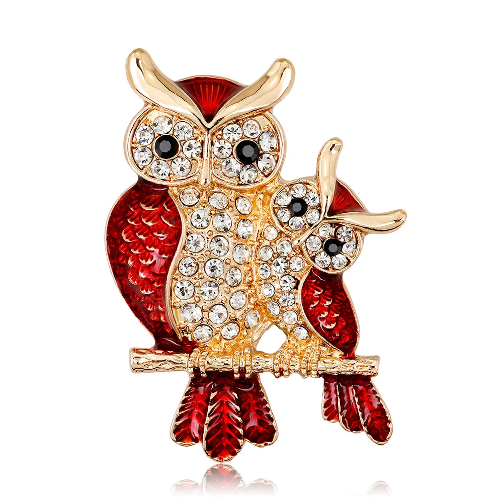 Korean High-grade Brooch Fashion Owl Safety Animal Brooch for Women