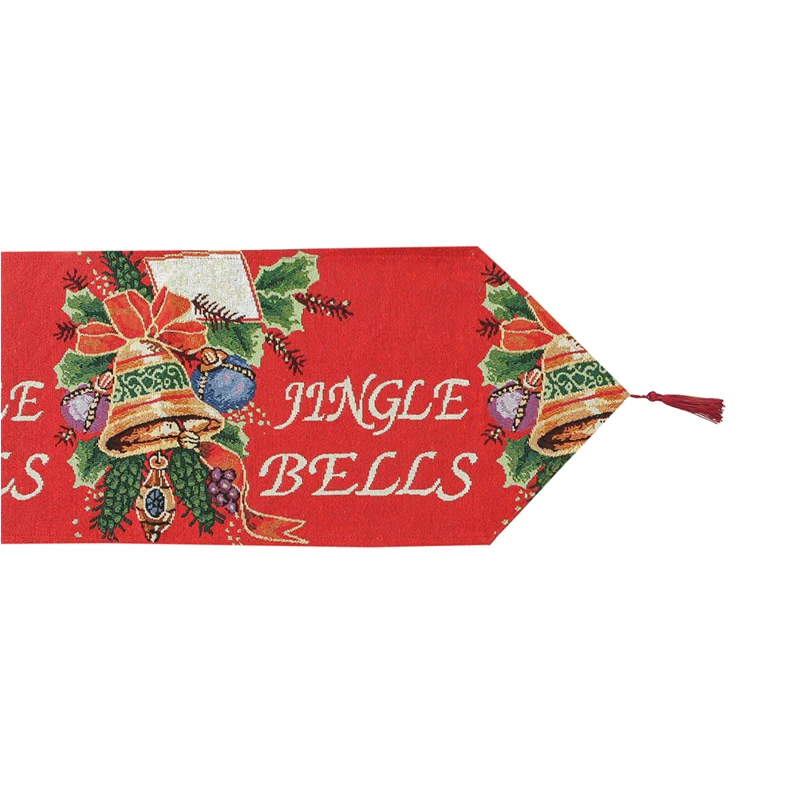 luxury table runners embroidered christmas table runner for Office decoration