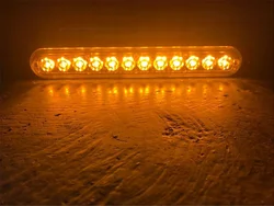 12v car emergency light Red blue green amber 12 led grille strobe light warning light