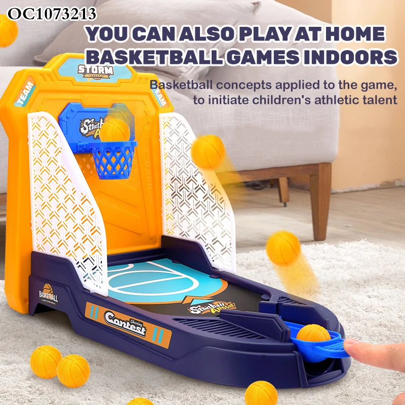 Plastic sport shooting tabletop finger basketball game machine toys for kids