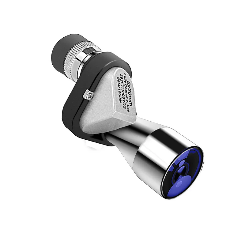 Aluminum alloy 8X20 corner night vision pocket telescope Monocular