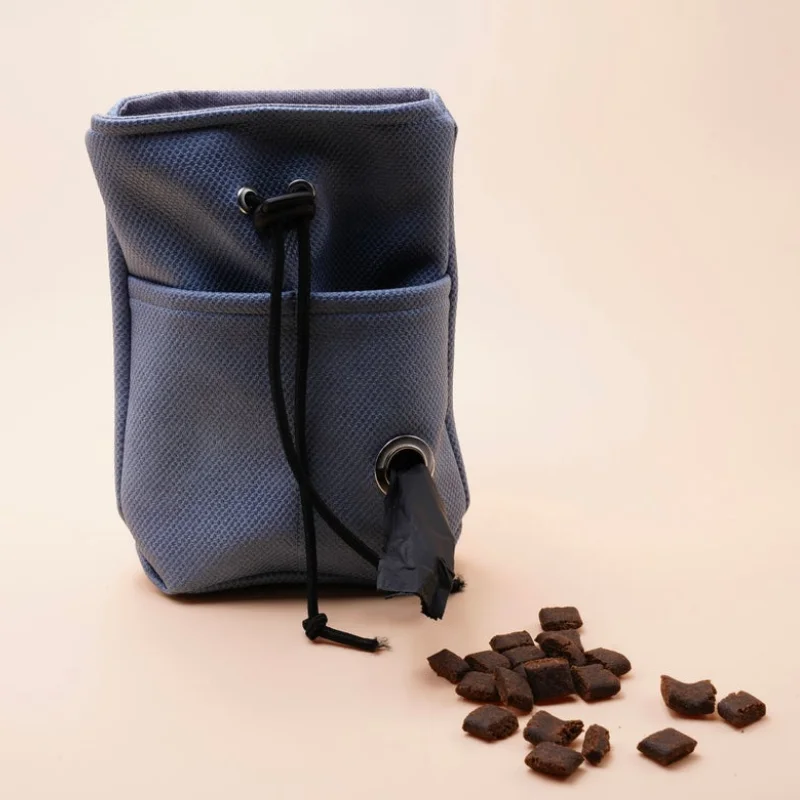 Полиуретановые кожаные сумки для собачьего УБОРА, мешки для собак с застежкой на шнурке, мешочек для лакомства, сумка для закусок, чехол для собак и щенков