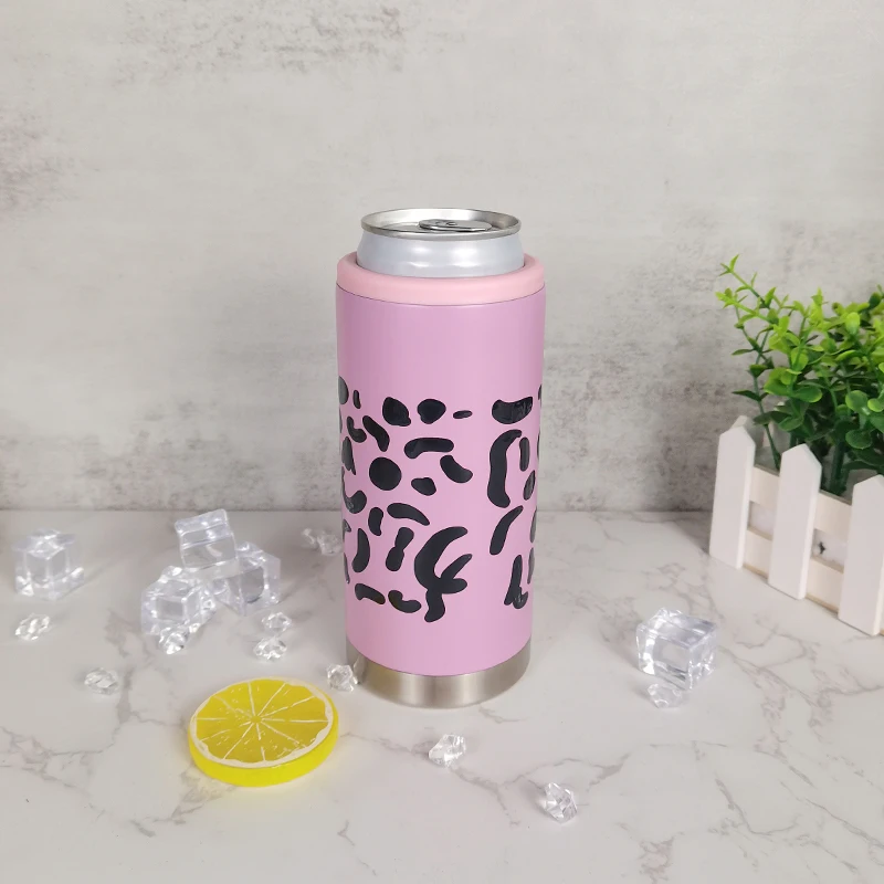 Amazon Can Cooler Double Wall Insulated Beer Can slim tumbler Stainless Steel Hot Sell 12 oz Mugs