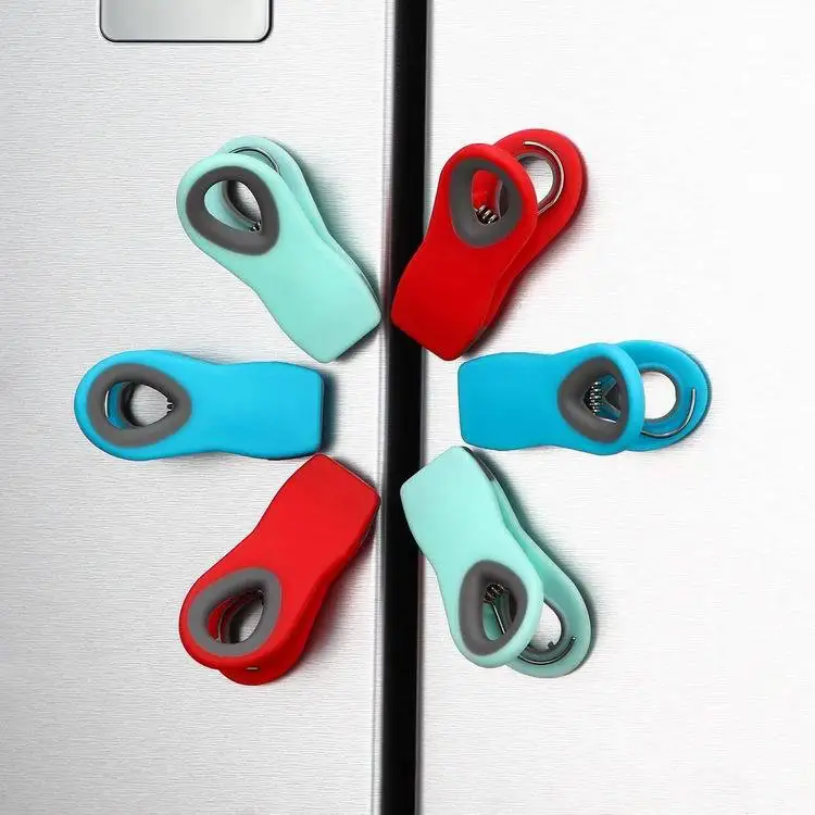 Neodymium reflex magnet chip clips magnetic / plastic magnetic chip bag clip amazon with magnet