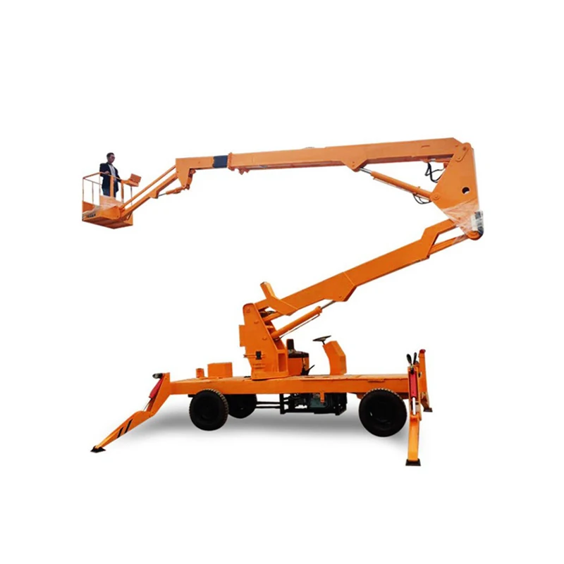 22 м шарнирный подъемник с телескопической ручкой