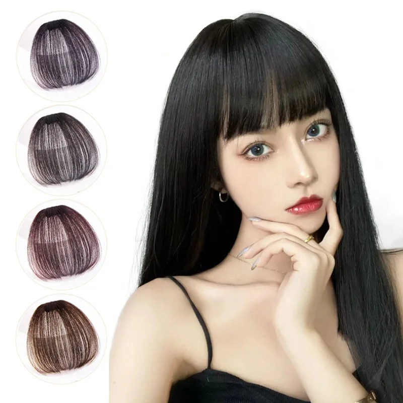 Лидер продаж от производителя 100% человеческие волосы воздушные бахромы Remy челки для наращивания с зажимом женщин