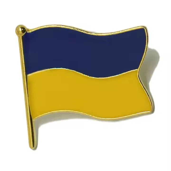 Wholesale Pins Cheap Brooch Soft Manufacturer Cheap High Quality Hard Custom Logo Country Flag Blank Metal Badge Enamel Pin