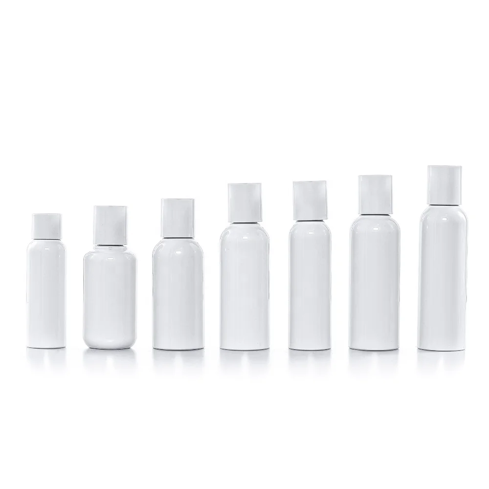 
Manufacture OEM Accept Cylinder Round White Screw Cap Bottle for Cosmetic Packaging 