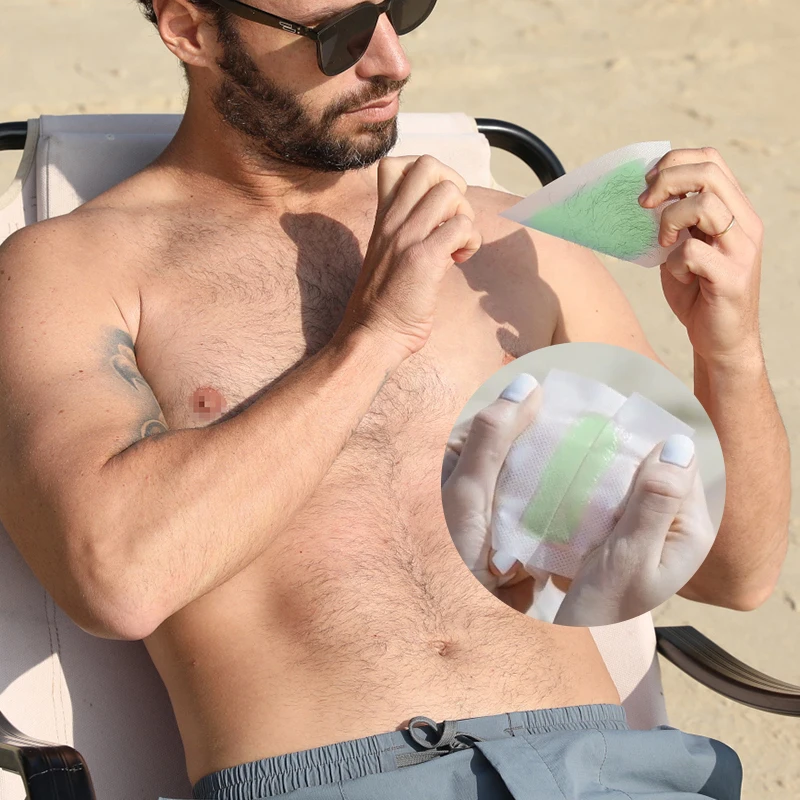 Waxkiss New Design Hair Removal Wax Strip Easy To Use Eyebrow Body Painless Hair Removal Cold Wax Strips For Sensitive Skin