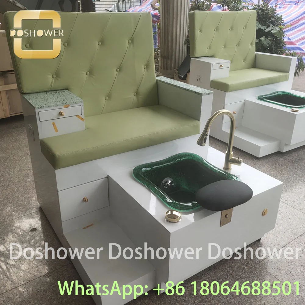 High Quality Pedicure Spa Chair Manufacture Of Spa Pedicure Bench Manicure Salon Furniture For Cream Pedicure Bench Set Supplier