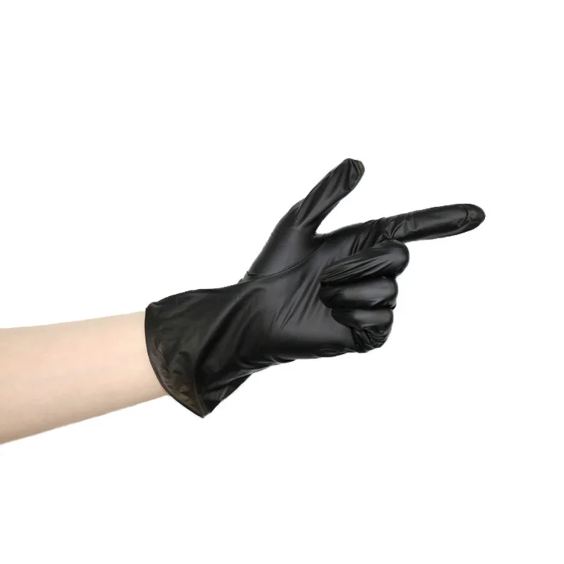black vinyl disposable gloves household powder blue nitrile vinyl blend gloves powdered vinyl gloves