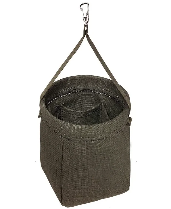 Custom Utility Ripstop Small Open Top Power Tool Storage Bag Heavy Duty Foldable Mens Waxed Canvas Bucket Bag For Tools
