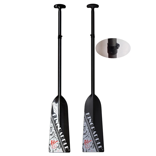 Kingpaddle High Performance 2 piece Alloy Clamp idbf Adjustable Dragon Boat Paddle