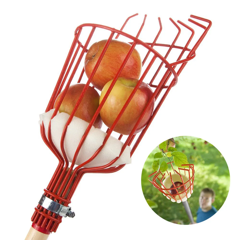 Most popular item garden adjustable fruit picking tool carbon fiber telescopic olive picker outdoor extendable fruit picker
