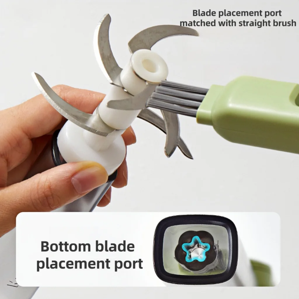 Brush plate cup Meat grinder whetstone double-sided cleaning brush 4 in 1 multi-function brush