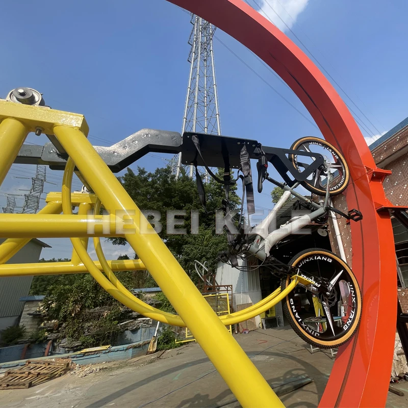 Custom 360 rotating bike ride children rotation bike bicycle adult games amusement park for sale
