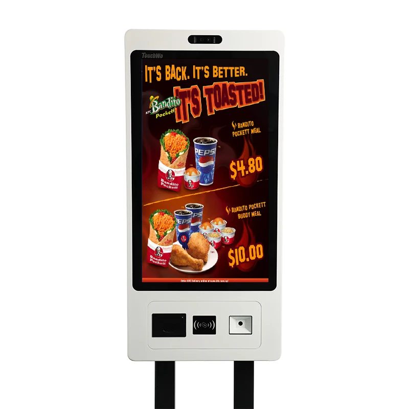 15.6 21.5 inch Wall-Mounted Android/ Win POS Terminal Payment Kiosks Touch Screen Kiosk Self Ordering Payment Kiosk