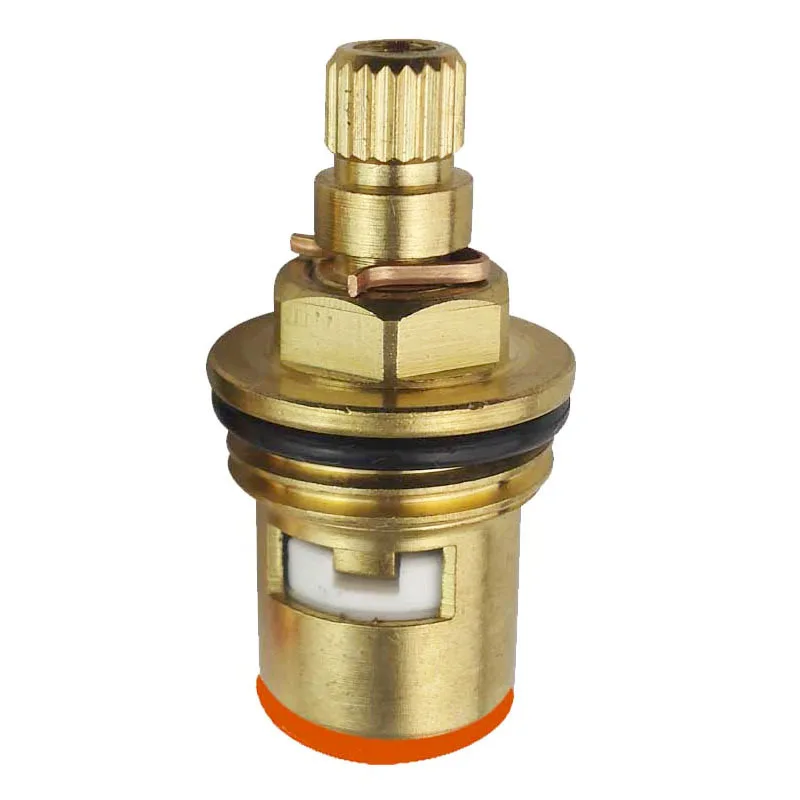 Brass material spindle of angle valve, faucet, ceramic core