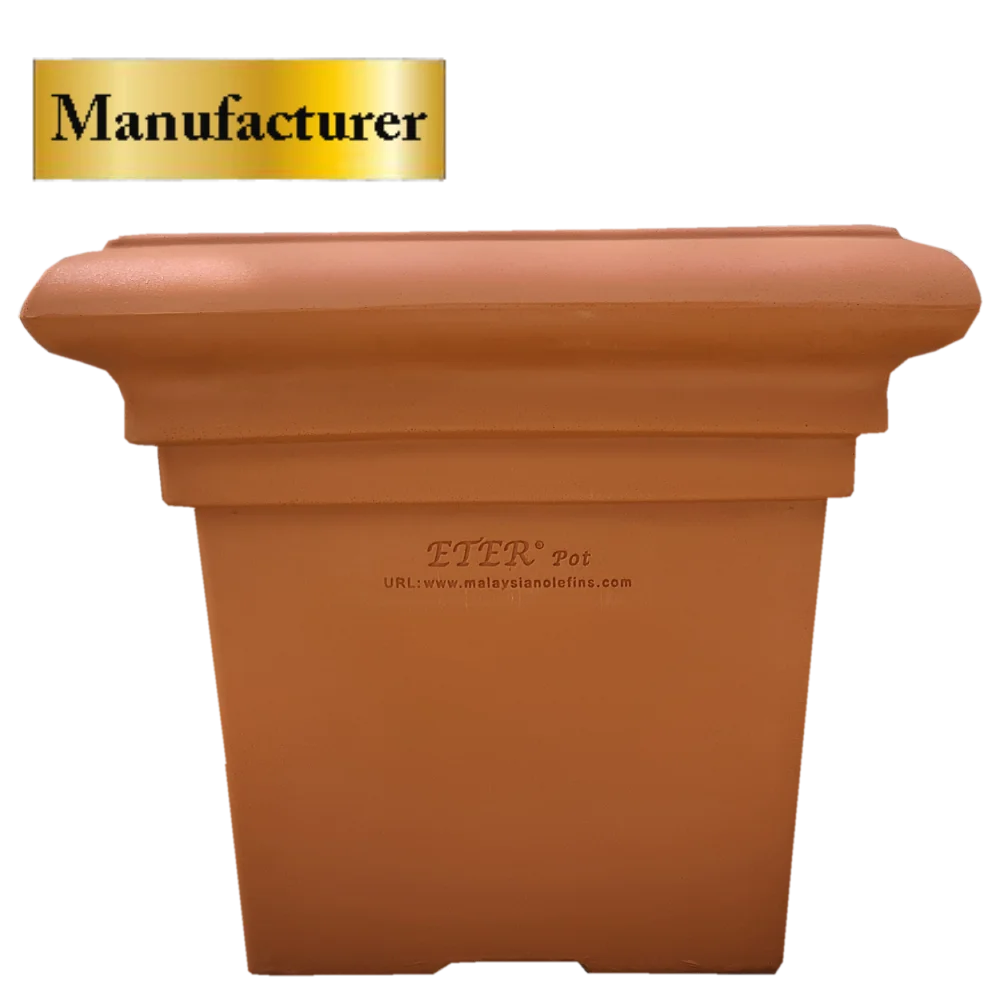 Лучший продавец комнатный наружный ландшафт Садоводство OEM Eter детский ПЭ садовый горшок маленькие квадратные цветочные горшки VS2050