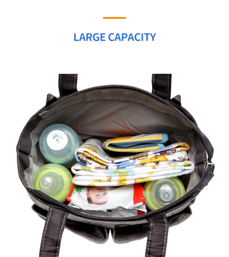 Wholesale multifunctional Mummy Daily Large Capacity Diaper Bag Nappy Bag Baby Bags For Mom