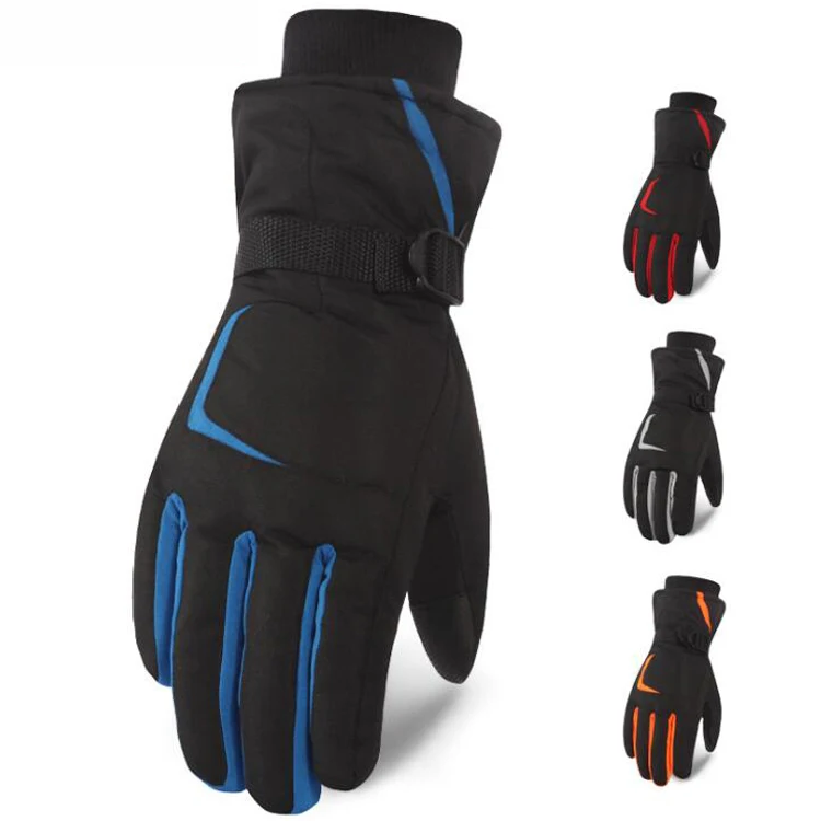 
Leisure Thickness Playing Adults Kids Unisex Warm Skating Outdoor Snow Waterproof Winter Ski Gloves 