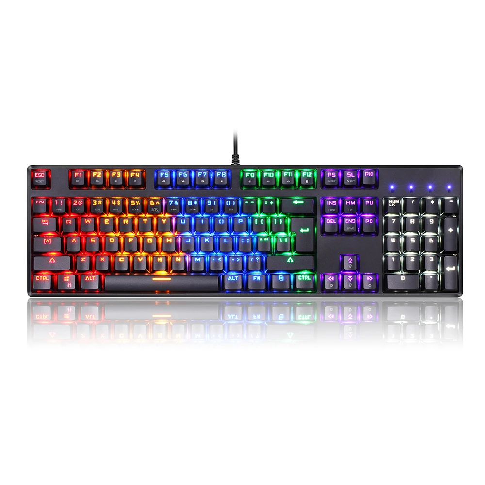 Gaming keyboard RGB LED Rainbow backlight tecladosp gaming mechanical  keyboard gaming
