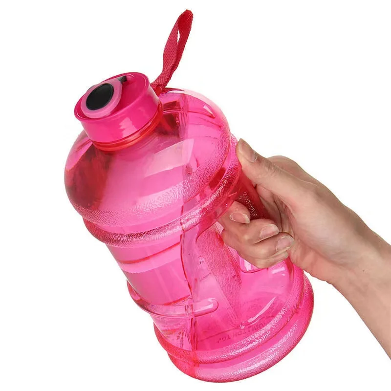 2.2 L Large Water Matt Color Sports Bottle Gym Jug Custom Logo Canteen BPA Free LeakProof For Fitness Bottles Gallon Jugs