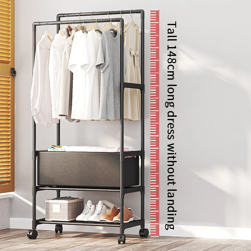Simple multifunctional shoes and hats rack Drying clothes rack storage clothes and hats cupboard bedroom shoe rack