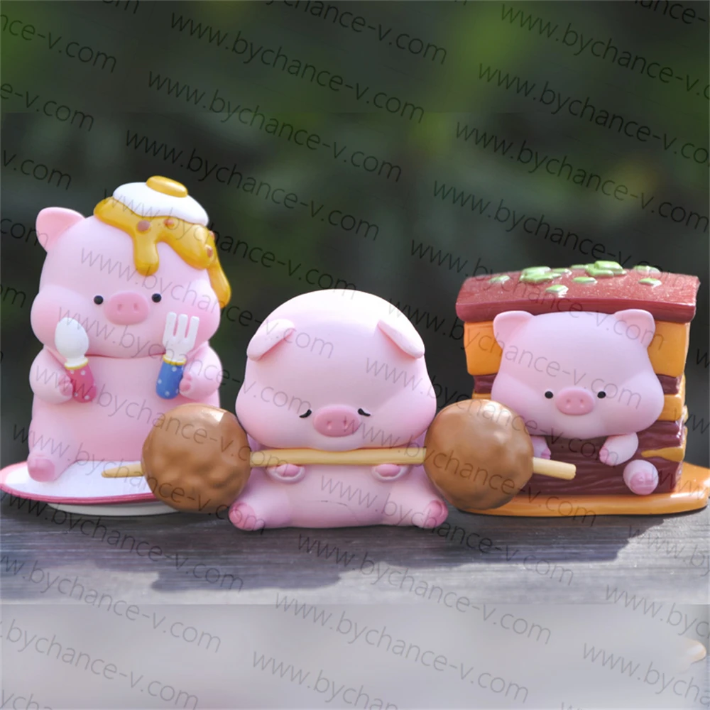 Super Cute Piggy Art Toy Piglet Figurine Pork Food Themed Funny Trendy Toy Restaurant Thank You Gift Idea for Kids and Adults