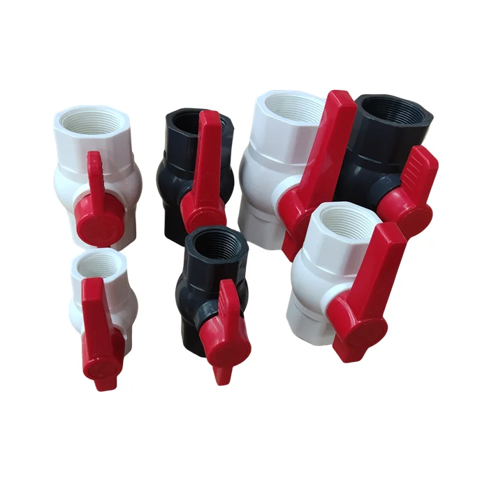 hot sale low price slip socket female thread 20mm to 110mm plastic PVC octagonal 2 way manual ball valve