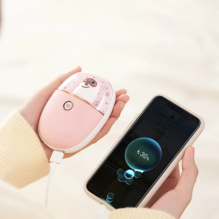 Cute Design Rechargeable Electric Mini Power Bank Hand Warmer USB Portable Pocket Hand warmer