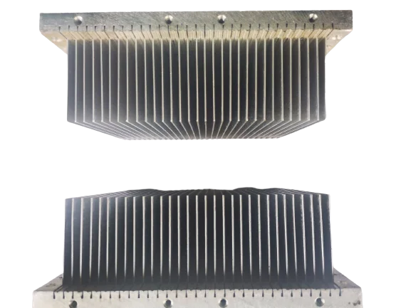 Custom waterproof anodized machine 6063/6061 PCB Electronic box Bonded fin copper Aluminum Heat Sink Radiator
