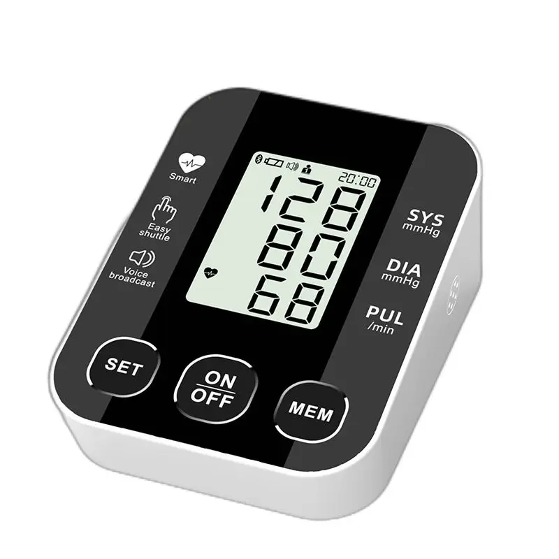 Voice Broadcast & Largest Backlit Display Automatic Upper Arm Blood Pressure Monitor with 100 Sets Memory BP Monitor