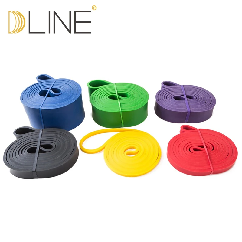 Best Quality health fitness equipment power resistance bands  208cm Heavy Fitness Latex Ballet Lifting Resistance Power Band