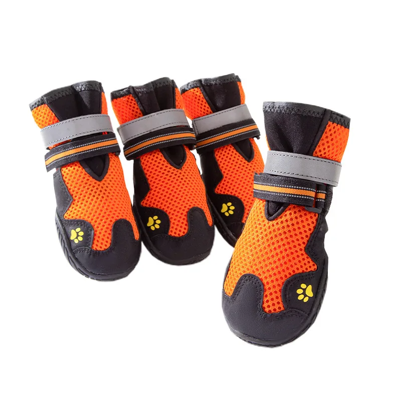Luxury English Color Contrast Dog Sports Shoes for Medium to Large Dogs Fashionable and Functional Pet Footwear