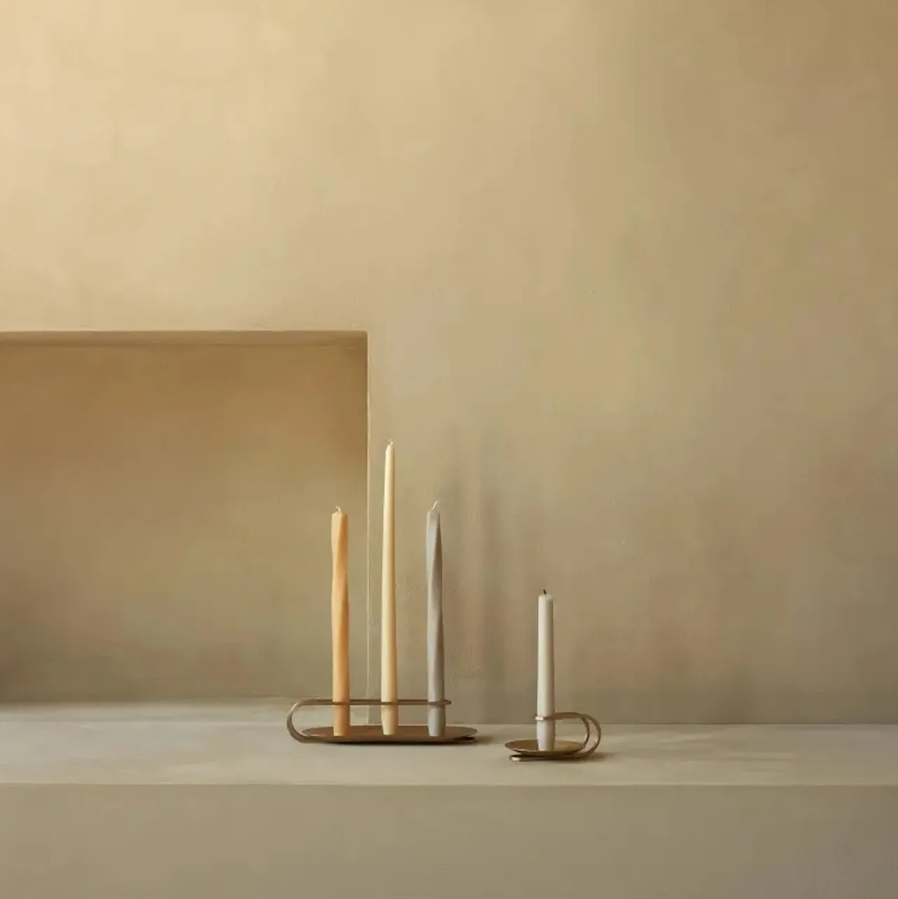 Unique Coffe Colored Conical Pillar Candle Luxury Retro Art Twist Strip Paraffin Wax Spiral Candles