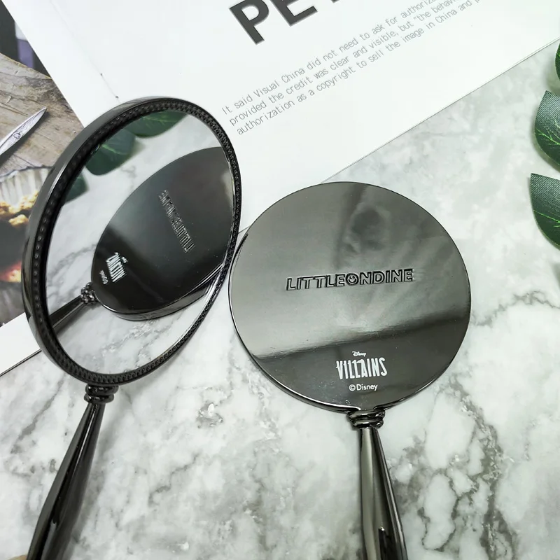 Customizable Logo Fashion Girls Vanity Mirror Portable Metal Hand Held Mirror