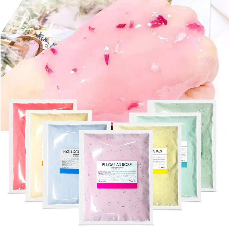 Private Label 1000 г/650 г/300 г/100 г/40 г/15 г питательная Очищающая от кожуры Желейная маска Антивозрастная кристаллическая Порошковая против морщин