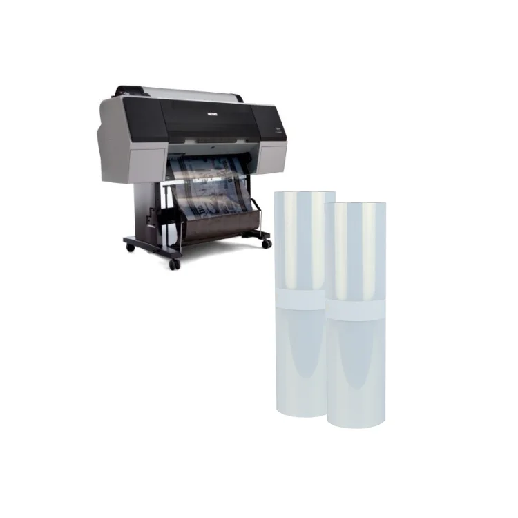 Wholesale Waterproof 120mic Plastic Milky Transparent Inkjet Screen Printing Film