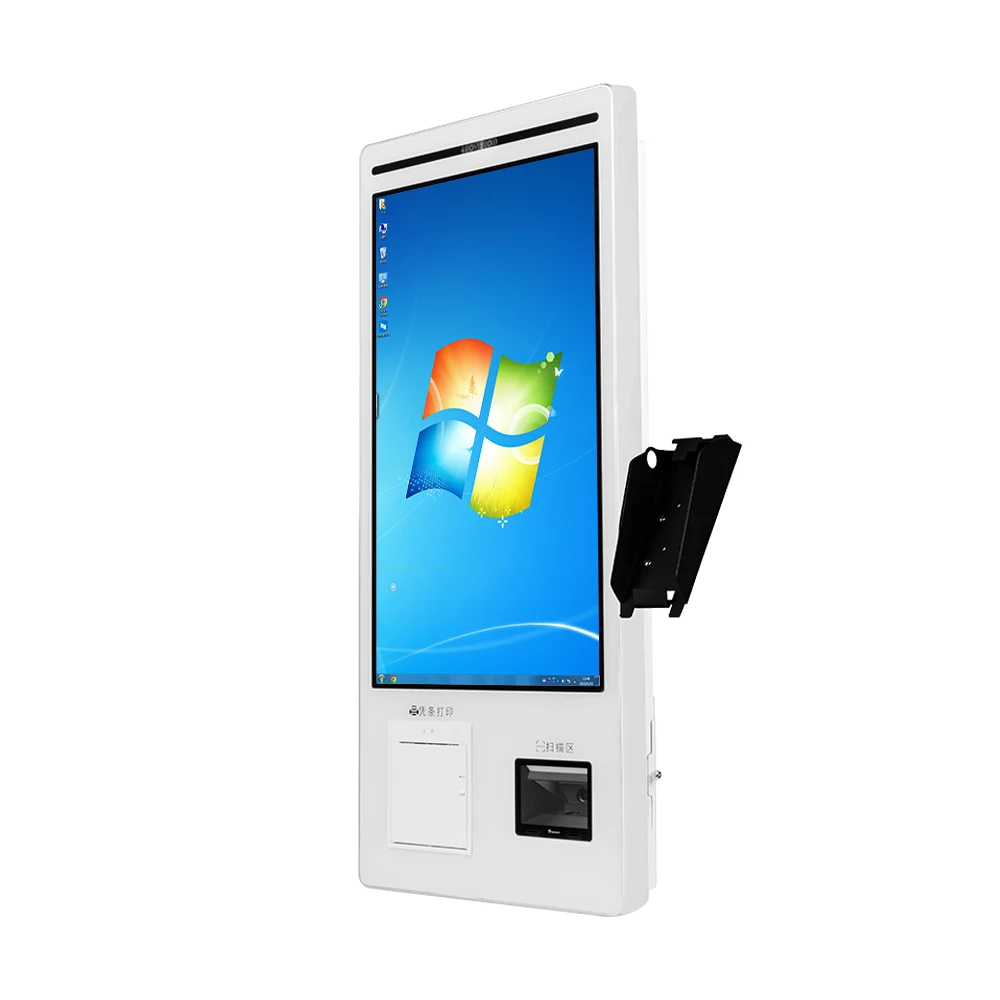indoor payment terminal 21.5' oem customized floor standing touch screen kiosks with cash acceptor machine