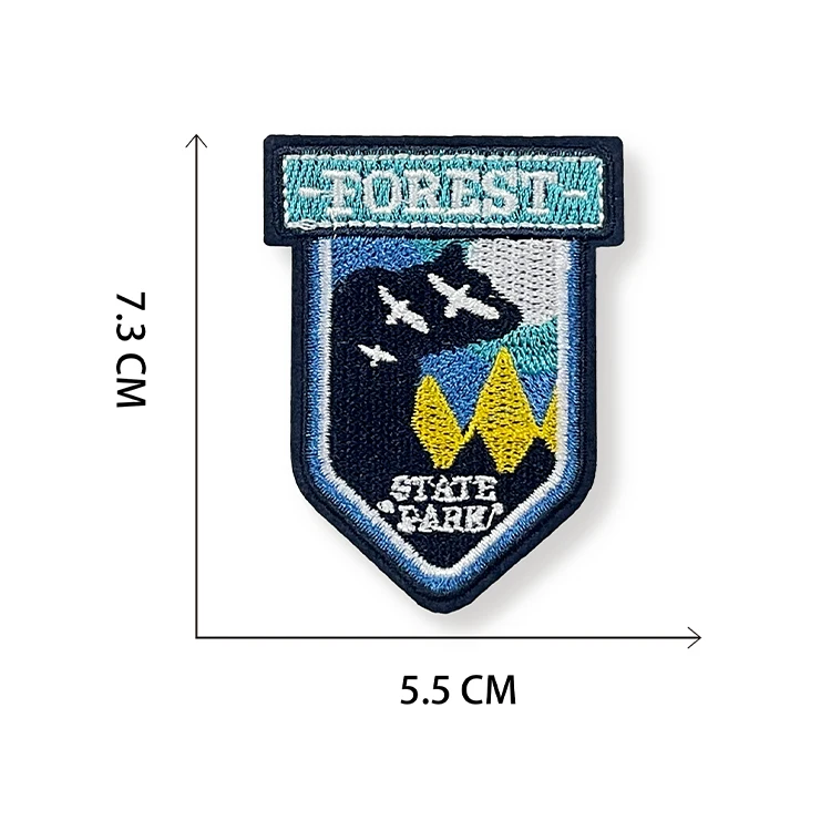 New Products Promotional Custom Embroidered Labels Private Labels Slimming Patches Embroidered Patches for Clothing