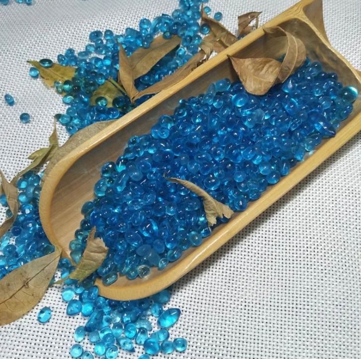 crushed glass for garden and decoration wall glass chunks